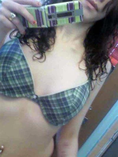 Anonymous in lingerie taking a selfie