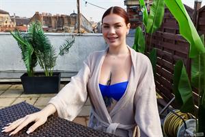 Apra Shay Nude Pictures ATOMIC PUSSY OF REDHEAD APRA SHAY SWALLOWS CREAMPIE