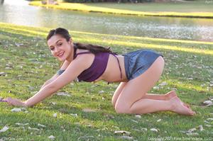 April FTV Nude Pictures A Sunset At The Park