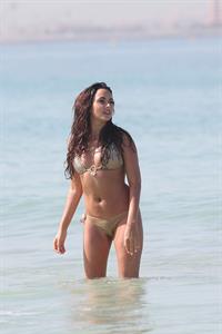 Nadia Forde in a bikini