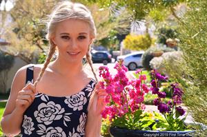 Lexi FTV Nude Pictures Blue Dress Upskirt