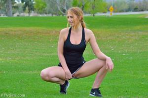 Khloe FTV Nude Pictures Acrobatics In Public