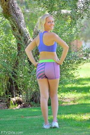 Megan FTV Nude Pictures Flashing At The Park