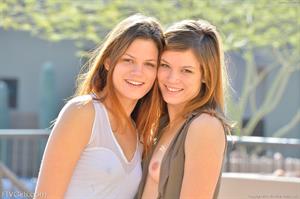 Twins FTV Nude Pictures Twins Casual Flashers