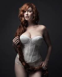 Christina Hendricks in lingerie