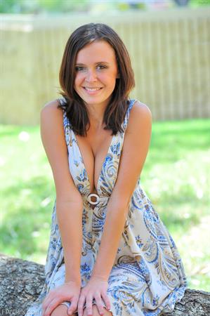 Cassidy FTV Nude Pictures Cassidy flashes her tits outdoors