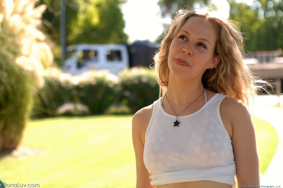 Fiona Luv flashes her stuff