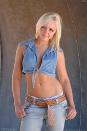 Lacey shows off her perfect tits