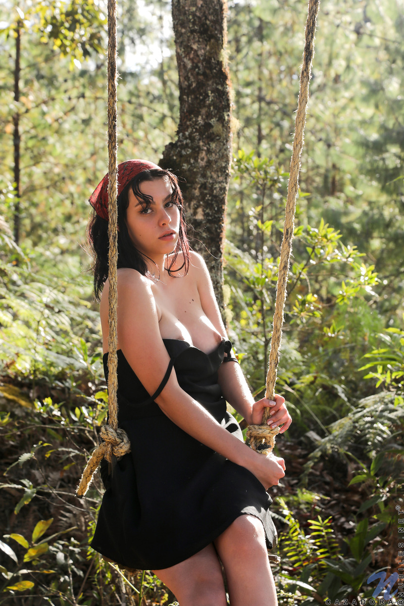 There's something so hot about seeing an obviously horny as hell cutie like Cazadora on a swingset especially when she locks eyes with you and it becomes clear that she wants a different kind of ride.