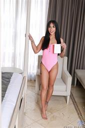 Looking fine as fuck in a leotard Angel Black is a Hungarian hottie who knows she's got the kind of body everyone wants to touch.