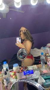 Latina taking sexy mirror pic