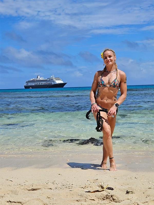 Valentina Shevchenko in a bikini