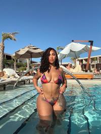 Queen Naija in a bikini