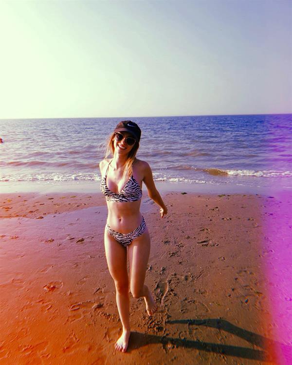 Camille Dhont in a bikini