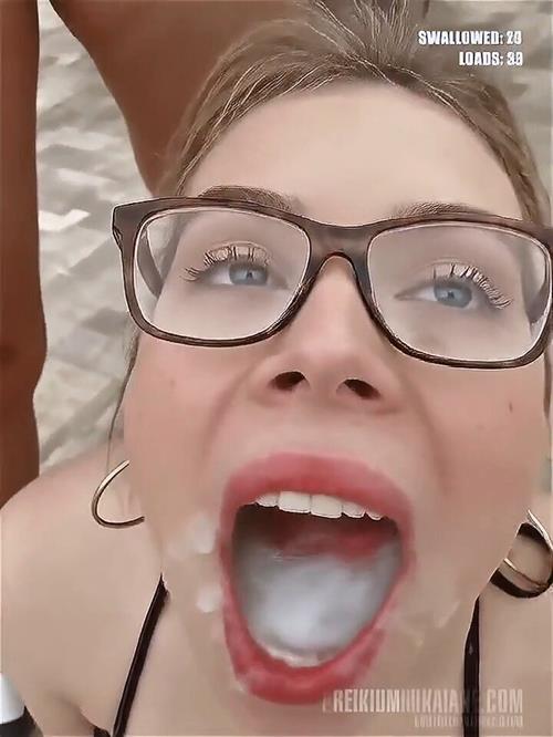 Finnish busty cumslut JenKowski bukkake cum swallow gallery