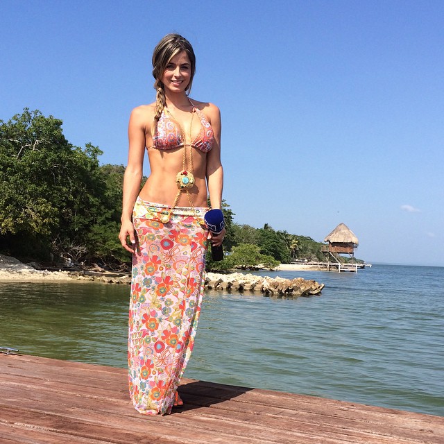 Cristina Hurtado in a bikini