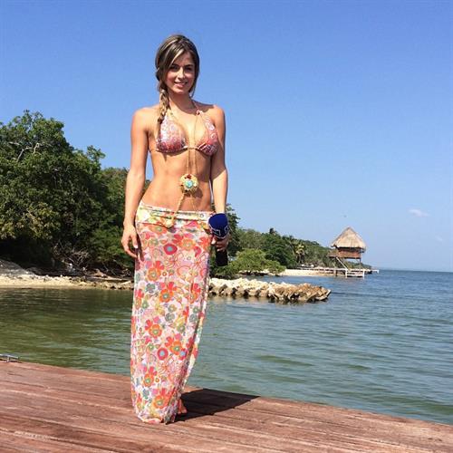 Cristina Hurtado in a bikini