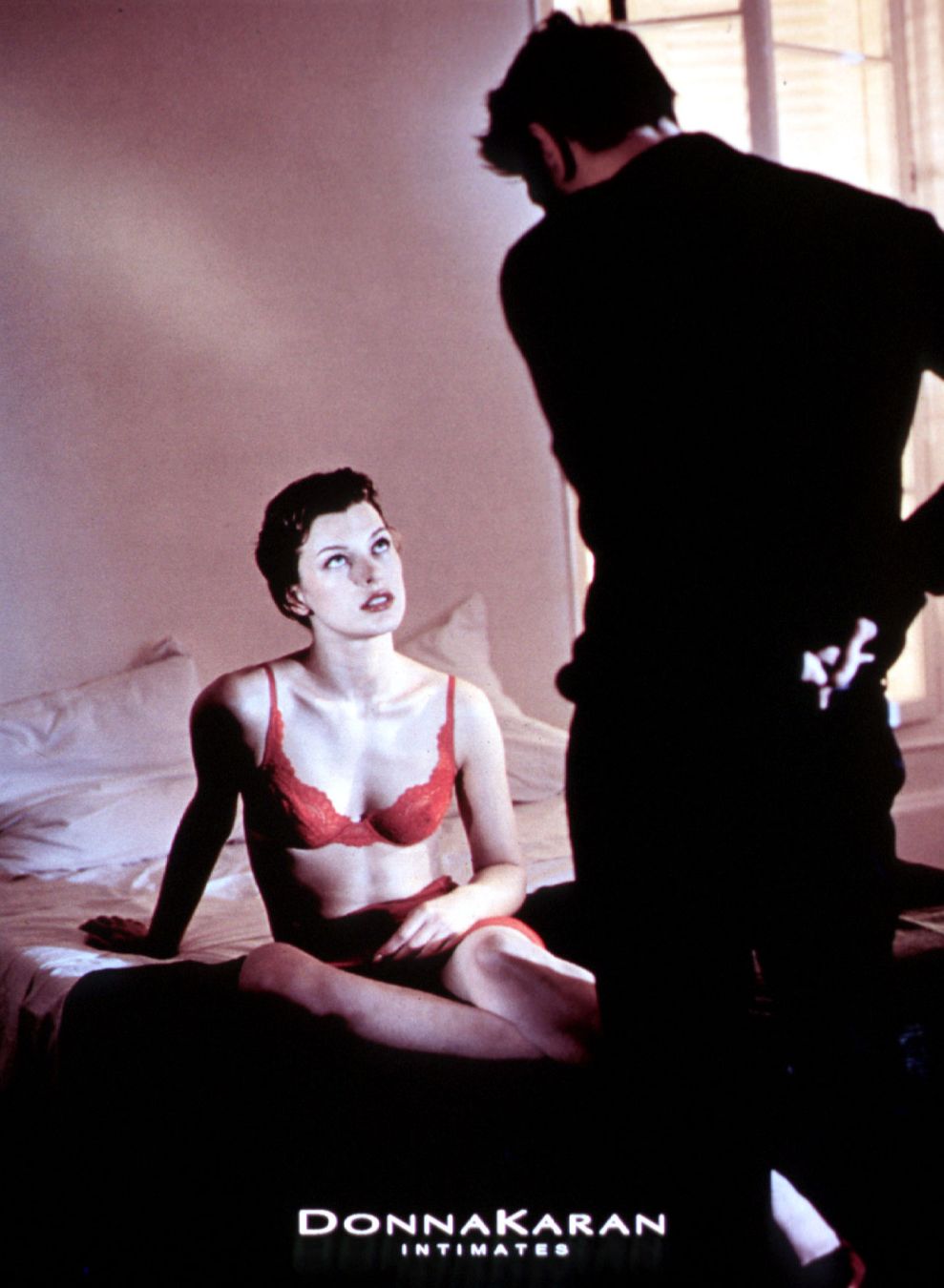 Milla Jovovich in lingerie