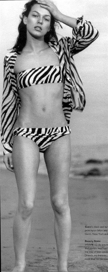 Milla Jovovich in a bikini