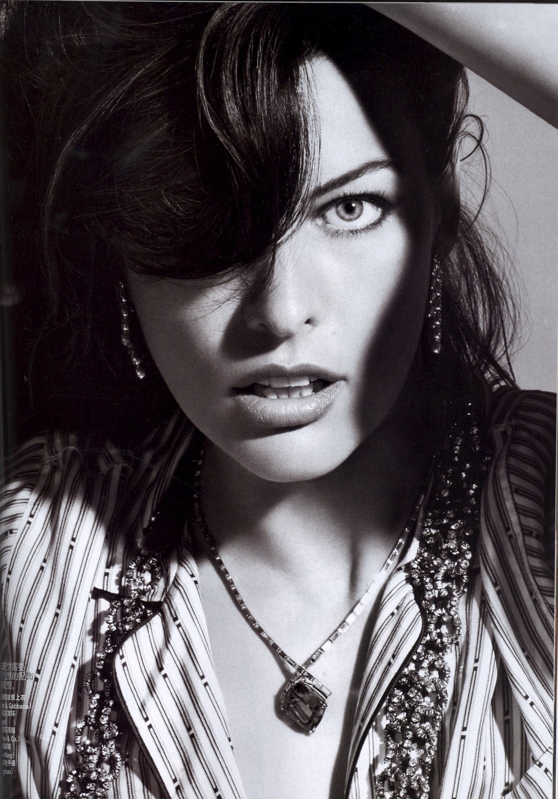 Milla Jovovich in a bikini