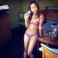 Karrueche Tran in a bikini