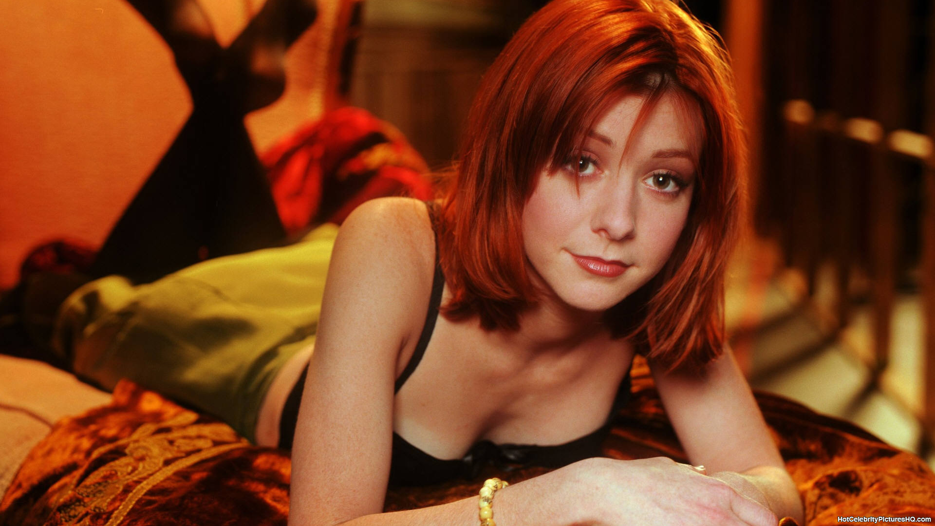 Alyson Hannigan in lingerie
