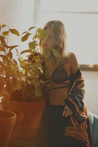 Camille Rowe in lingerie