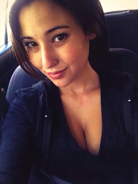 Angie Varona taking a selfie