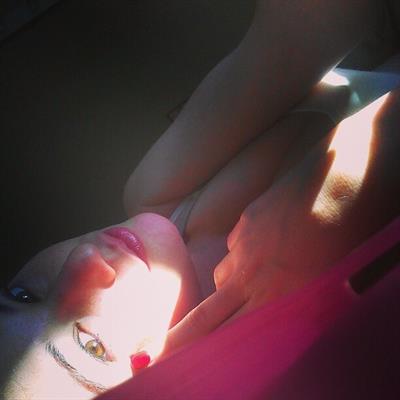 Angie Varona taking a selfie