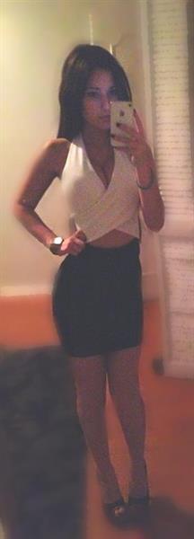 Angie Varona taking a selfie