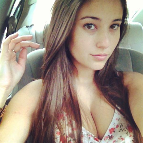 Angie Varona taking a selfie