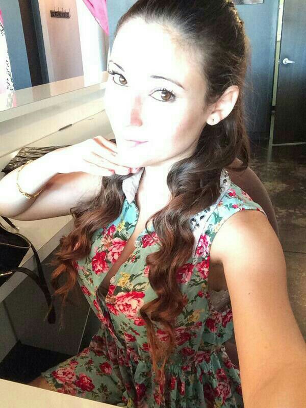 Angie Varona taking a selfie