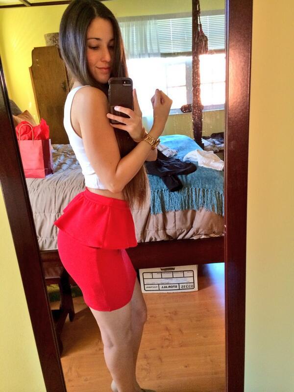 Angie Varona taking a selfie