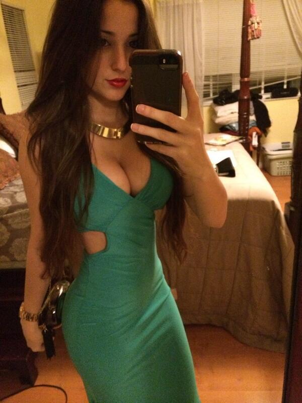 Angie Varona taking a selfie