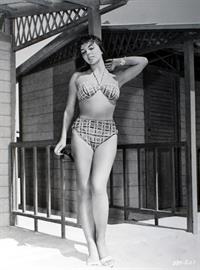 Joan Collins in a bikini