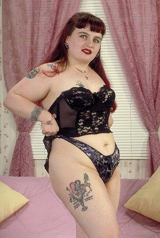 Anonymous in lingerie