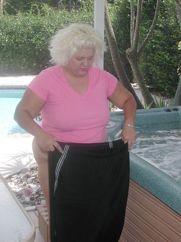 Swimming in lingerie