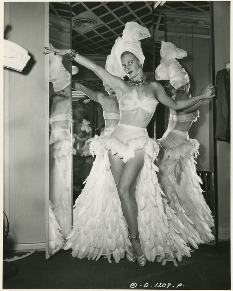 Joan Caulfield in lingerie