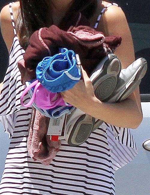 Selena Gomez arrives at studio in Van Nuys on July 18, 2011 