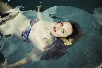 Frida Gustavsson in a bikini