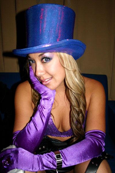 Anonymous in lingerie