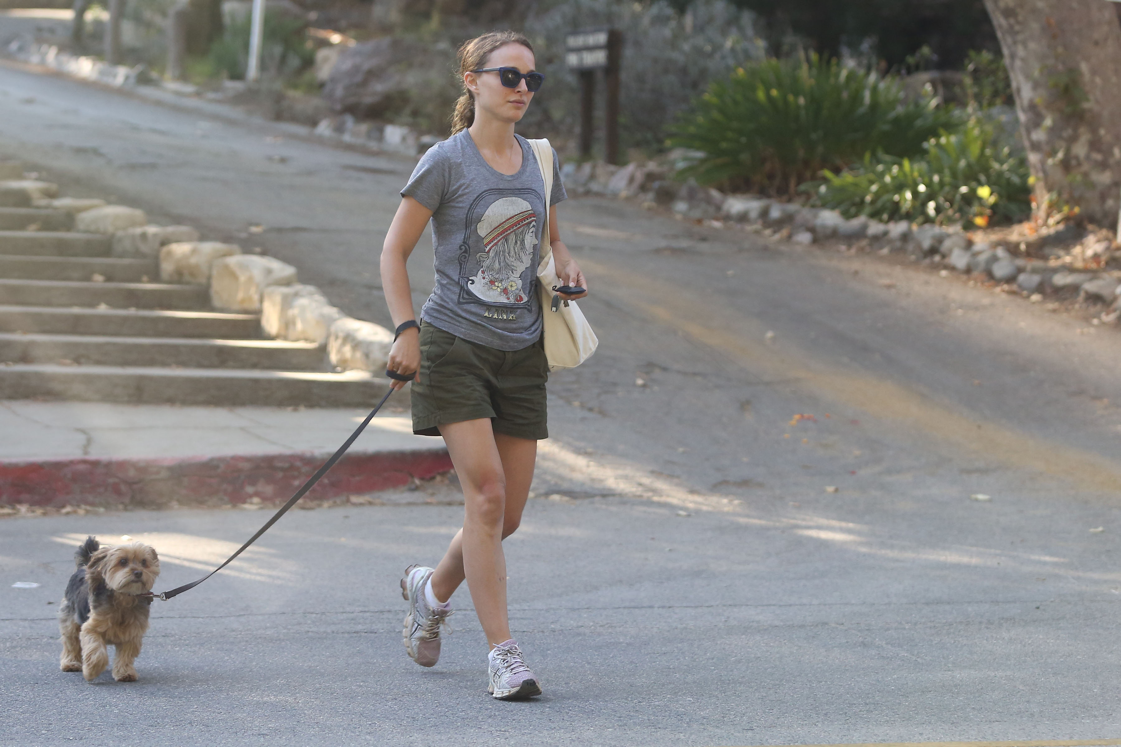 Natalie Portman Pictures Natalie Portman – walking her dog in LA 8/16/13