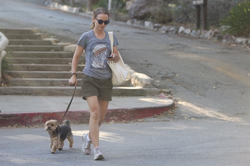 Natalie Portman – walking her dog in LA 8/16/13  