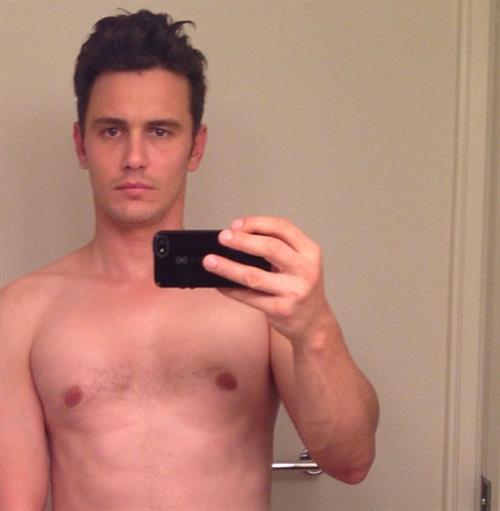 James Franco taking a selfie