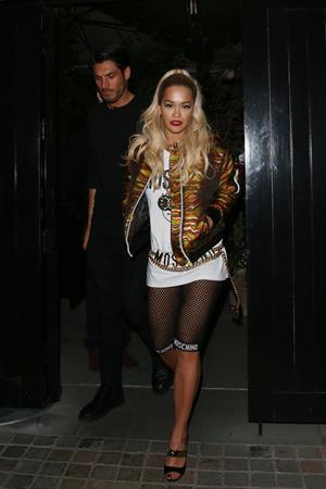 Rita Ora at the Chiltern Firehouse in central London, June 21, 2014
