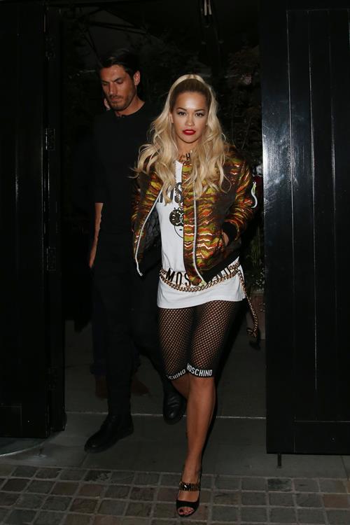 Rita Ora at the Chiltern Firehouse in central London, June 21, 2014