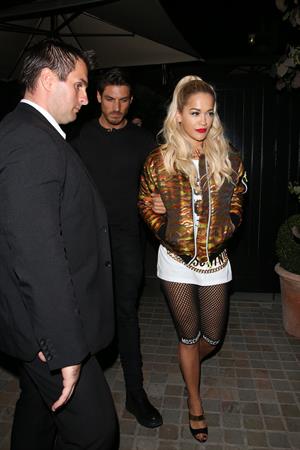 Rita Ora at the Chiltern Firehouse in central London, June 21, 2014