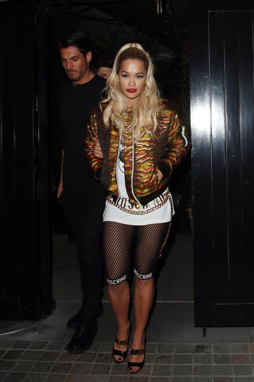 Rita Ora at the Chiltern Firehouse in central London, June 21, 2014