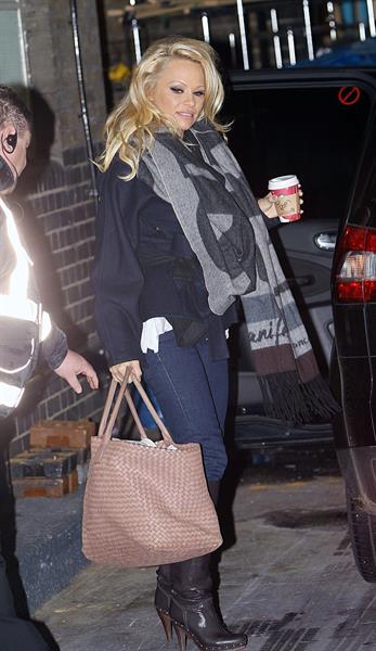 Pamela Anderson At ITV Studios in London 03.01.13 