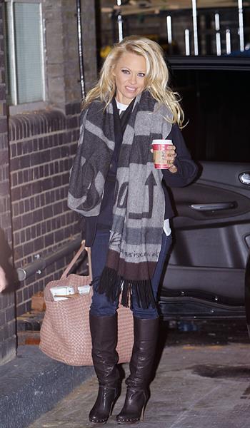 Pamela Anderson At ITV Studios in London 03.01.13 